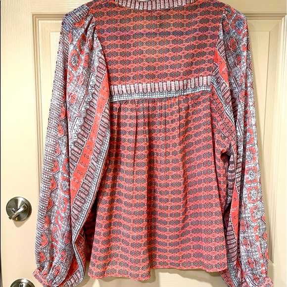 Lucky Brand Los Angeles women’s medium floaty Boho top - Picture 2 of 7